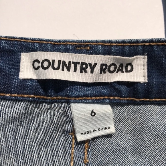 Country Road Australia Womens Jeans High Waist Straight Leg Mom Jean Ankle XS - Picture 5 of 8